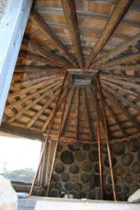 Inside the teaching lodge